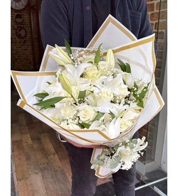 beyaz lilyum çiçek